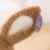 Boneka Kelinci Berbulu Lembut Bahan Katun Ramah Kulit Desain Perut Putih Hadiah untuk Anak-Anak Dekorasi Rumah