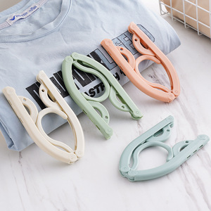 Folding <b>Clothes</b> <b>Rack</b> Gullwing Shape Portable Travel Drying <b>Rack</b> For <b>Clothes</b> Socks Hotel Dorm Use - Product Image 1