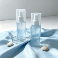 Bouteille de pulvérisation fine en plastique PET personnalisée de 100 ml, 120 ml, 150 ml, 180 ml, 200 ml, 250 ml, bouteille de pulvérisation hydratante cosmétique rechargeable