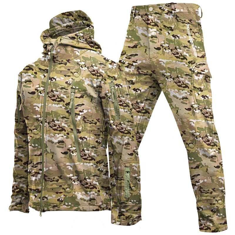 Op Maat Gemaakt Patroon Kleurrijke Print Camouflage Kleding Veld Security Uniform Set Ceremonieel Uniform Tactisch Jungle Uniform