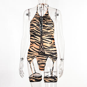 Nuisette nieuw ontwerp luipaardprint veterlingerie dames jumpsuit Japan hot <span class=keywords><strong>open</strong></span> sexy <span class=keywords><strong>girl</strong></span> lingerie - Product Image 6