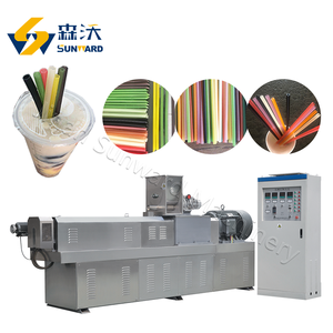 Máquina automática de procesamiento de pajitas de arroz Premium para beber pasta comestible, línea de producción extrusora para hacer paja de arroz - Product Image 6