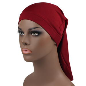 HZM-22053 Unisexe Spandex Bandes Élastique Cheveux Longs Dreads Tête Wraps Tresses Bonnet Solide Couleurs Tube Bandeaux - Product Image 3