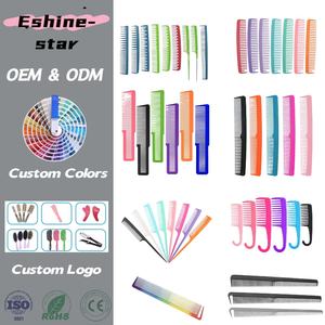 Fabrika Toptan Sivri Uçlu Tarak Lüks Plastik Tarak Saç Kesme Düz Fırça Berber Saç Kesme Kuaför Tarağı - Product Image 1