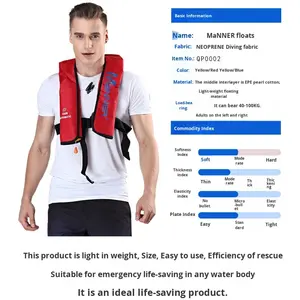 طريقة تصميم السترة التلقائي نفخ سترة الحياة تعزيز السلامة نوع كيس الهواء لقوارب النجاة - Product Image 5