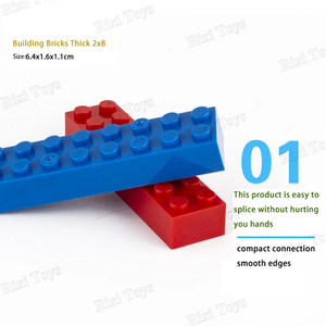 3007 2*8 petites particules en plastique accessoires 2x8 bricolage pièces créativité Compatible éducation jouet pour enfants blocs de construction - Product Image 3