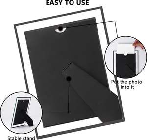 Cadre photo en verre argenté 4x6 pouces à sublimation, vente en gros, avec impression sérigraphique pour décoration murale et certificats - Product Image 3