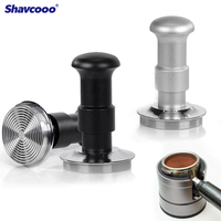 Shavcooo CT01 Tasseur à expresso en acier inoxydable 58 mm, pression constante de 30 livres, calibré, écologique, double ressort 3.0, pour barista