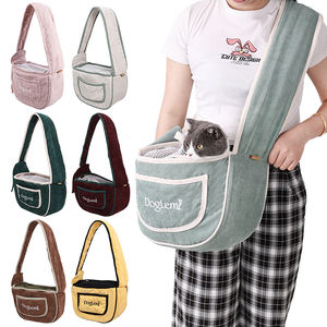 Vente en gros de sac à dos de luxe en polyester pour chiens transport mains libres réglable respirant pour animaux de compagnie pour voyage petit animal chat chien sûr - Product Image 1