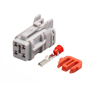 Automotive 4-<b>Pin</b> KET SWP Type Waterproof Connector Gray PBT IP20 Male And Female Car Use - Product Image 1