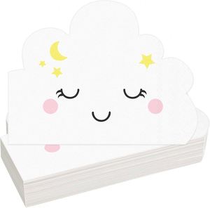 Servilletas Decorativas con Diseño de Nubes Esponjosas para Fiestas - Product Image 1
