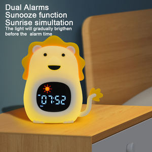 Nouveau design Veilleuse et réveil aident à s'endormir et à se réveiller doucement Réveil pour augmenter le son de couleur pour les étudiants enfants garçons filles - Product Image 3