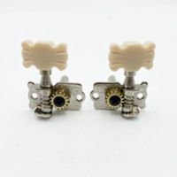 Double Hole Steel Column Guitar Tuning Pegs Single String Open Flower Shaped Bridge Popular Instrument Replacement Parts