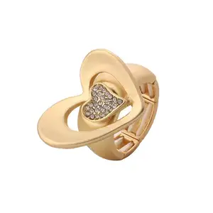 TongLing Archer Ring Signet prezzo basso Solid Crystal anello di fidanzamento in giada con zirconi cubici placcato oro 18 carati promozionale più venduto