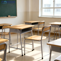 Meubles scolaires d'Arabie Saoudite, table et chaise d'étude pour adultes, mobilier de classe pour le lycée, fabricant de meubles scolaires