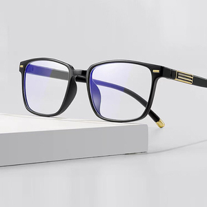 <span class=keywords><strong>Gafas</strong></span> de Computadora con Lentes Planas Retro para Hombre, Precio Económico, Anti Luz Azul, Marco Cuadrado, Estilo Clásico Elegante, Venta al Por Mayor - Product Image 2