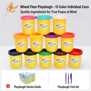 Ensemble de 12 couleurs d'argile à <span class=keywords><strong>modeler</strong></span> séchant à l'air, légère, DIY, argile magique douce, 50 grammes, pot de pâte colorée, jouet pour enfants - Product Image 2