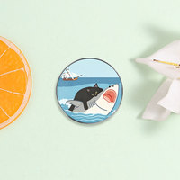 1 Pezzo Spilla Rotonda Personalizzata con Stampa, Prezzo all'Ingrosso, con Motivi Cartoon, Citazioni Ispirazionali, Figure di Animali e Piante, Bandiere, Bande e Distintivi Medici