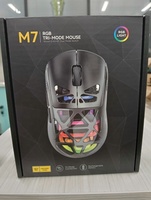 Mouse Gaming RGB 2026 Baru, Kabel USB, BT 2.4g, Model Tr-i, 5D, DPI 3600 Dapat Diatur, Dapat Diisi Ulang, RGB 3 Mode, Kabel, 2.4g, BT