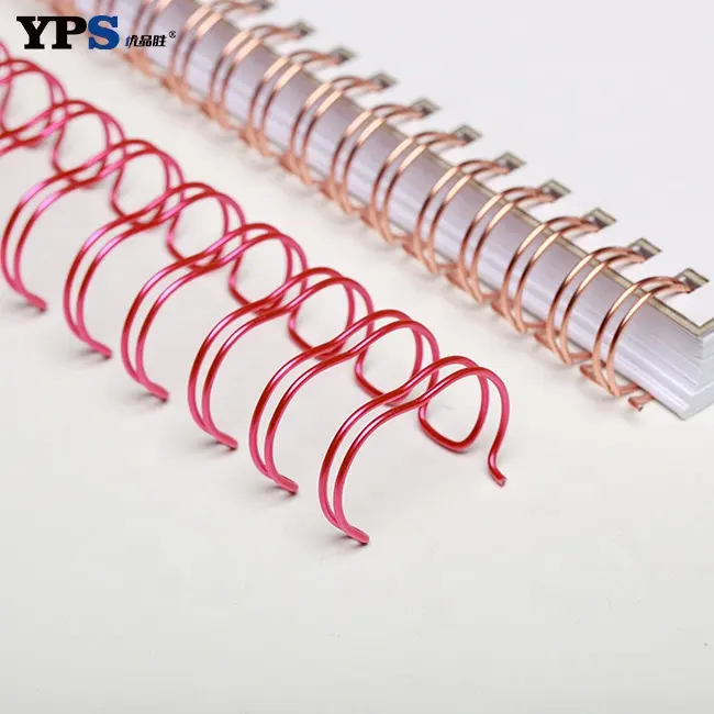 High Quality Multiple Color Free Samples Double Loop Binding Wire O Book Use Spiral 31 Binding Coil