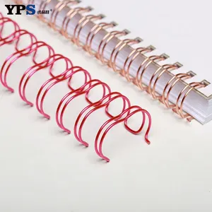 Pink Color Electroplate Ring Spiral Wire Double Wire For Office Supplies