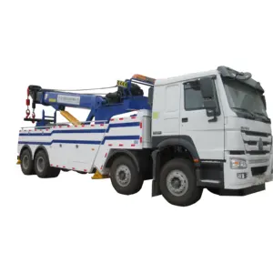 ขายร้อน 60ton rotator 30ton wrecker Body sinotruk self Loader รถบรรทุกพ่วง 8x4 80 ตัน wrecker รถบรรทุก 75 ตันราคา