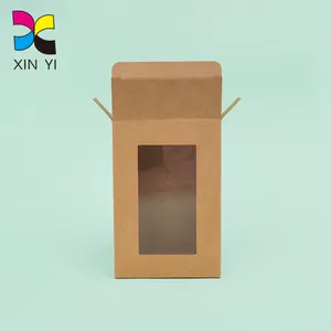 Фабричные коробки из крафт-бумаги для домашнего мыла с окном/под заказ, Бумажная Коробка для мыла