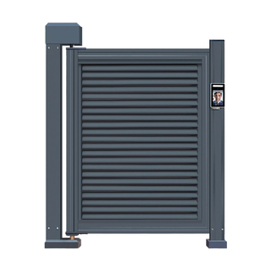 Portail battant électrique moderne en alliage d'aluminium, portail de sécurité automatique à reconnaissance faciale pour villa et communauté - Product Image 1