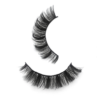 Russe Faux Vison Bande Cils À La Main DD Curl Moelleux Faux Cils Cils Naturels Bandes Curl Pack Extensions De Cils