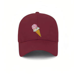 Gorra de béisbol con decoración de parches de helado - Product Image 1