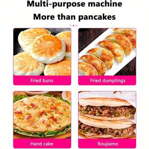 Crepiere eléctrico comercial Calefacción de doble cara Gaufrier Máquina para hacer crepes con sabor a salsa de <span class=keywords><strong>mil</strong></span> capas Máquina para hacer crepes - Product Image 6