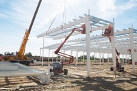 Estación de Transferencia para Carga y Descarga Logística, Mantenimiento y Reparación de Automóviles, Edificio de Estructura de Acero Resistente y de Alta Calidad