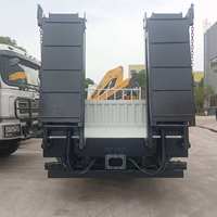 Camion grue articulée WEICHAI 210HP 4x2 8 tonnes avec rampe hydraulique arrière pour le transport de machines de construction