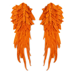 ปะติดลูกไม้ลายปีกนางฟ้า 3 มิติ หลายชั้น แบบ DIY  ลายดอกไม้ปักละลายน้ำได้  งานฝีมือประณีต  แบบหลายชั้น - Product Image 6