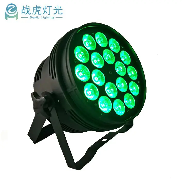 New development high bright mini rgbwa uv 4in1 5in1 6in1 slim led 18 stage par lights light stage