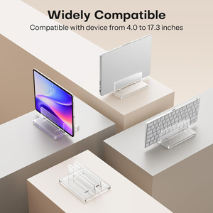 Support vertical réglable pour ordinateur portable et tablette avec refroidissement intégré, optimiseur de station de travail pour MacBook Pro Air - Product Image 4