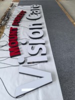 Letras LED Acrílicas Rojas y Blancas de Alta Gama, Letrero Luminoso Personalizado con Logotipo, Diseño Exquisito, Resistente al Agua, para Fachada de Tienda o Pared