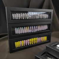 Boîte cadeau Pure-desire : Ongles ultra-durables à motifs ciel étoilé et amour, manucure gelée