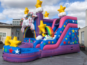 2025 Offre Spéciale brillant étoile rêve licorne gonflable château videur avec <span class=keywords><strong>piscine</strong></span> d'eau pour la fête d'été - Product Image 4
