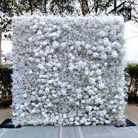 Mur floral artificiel haut de gamme pour décoration extérieure et aménagement de scènes de mariage