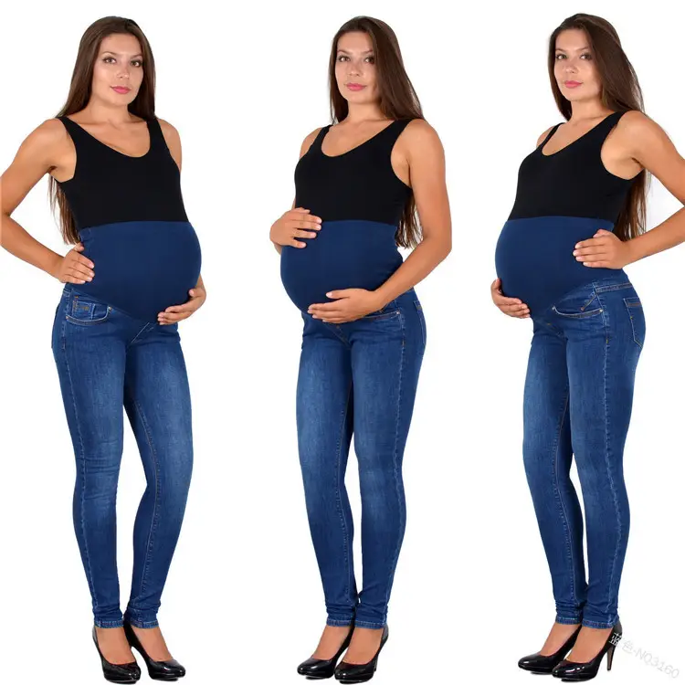 New Plus Size Pregnant High Quality Maternity Women's Jeans