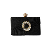 Pochette de soirée tendance SUOLING Water Cube en acrylique, petit format carré, ornée de diamants, pour téléphone, à porter à la main, pour banquets et fêtes, motif géométrique quadrillé