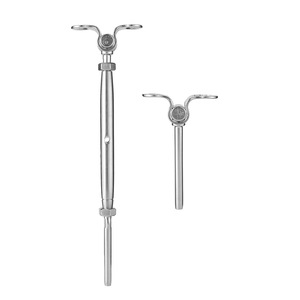 Conector de varilla roscada métrica de acero inoxidable M10 de cuerpo cerrado tipo perno para aparejos - Product Image 3