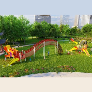 Equipo de Juegos Personalizado para Parques de Diversiones, Tobogán de Tubo, Columpio y Escalador para Niños, Área de Juegos para Centros Comerciales - Product Image 2