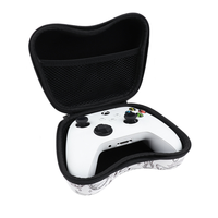 Kantong Portabel Kulit PU Universal untuk Switch Pro /P4 /PS5 /Xbox Controller Tas Penyimpanan Aksesori Video Game