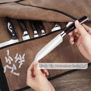 Échantillon gratuit : Sac de rangement pour couteaux de chef personnalisé, sac de transport pour couteaux et ustensiles de cuisine - Product Image 2