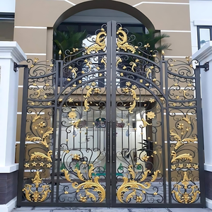 Puertas de Hierro Forjado de Alta Calidad, Diseño Moderno para Entrada Principal de Villa, Puertas de Seguridad para Entrada de Vehículos, Tubo Cuadrado, Vietnam - Product Image 6