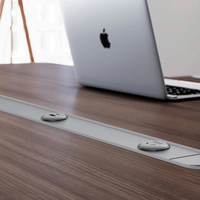 Mobili per Ufficio Direzionale di Alta Gamma, Scrivania Direzionale Moderna a L in Noce Grigio con Ampio Armadio Laterale, Ecologica