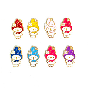 จี้ซินค์อัลลอยด์ลายการ์ตูน My Melody จาก Sanrio สำหรับทำสร้อยข้อมือ สร้อยคอ พวงกุญแจ ของขวัญ ฤดูใบไม้ร่วง 2024 - Product Image 1