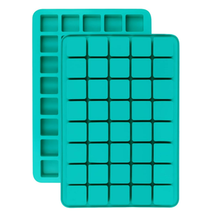 Moules en silicone carrés à 40 cavités pour <span class=keywords><strong>caramel</strong></span>, chocolat, truffes, bombes grasses, collations céto, glaçons whisky, fondant dur - Product Image 1